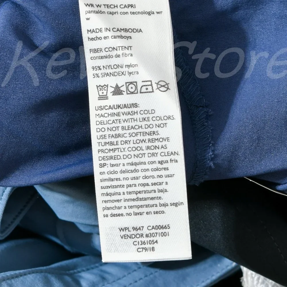 Blue  NWT Eddie‎ Bauer Ladies' Tech Capri